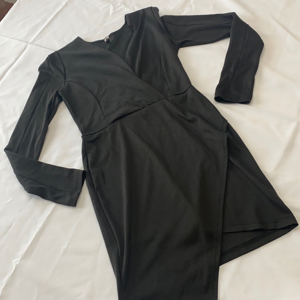 Long sleeve jersey dress